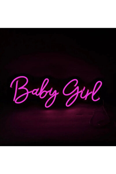 ARYA LİNA DESİGN Baby Girl Yazılı Neon Led TURUNCU
