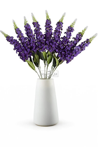 Yapay Çiçek Deposu Yapay Çiçek Snapdragon Dali 70 cm Mor