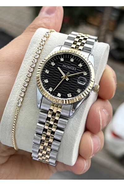 Homies Women's Arm Watch with Calendar, Original Gift Box, Bracelet with Gift...