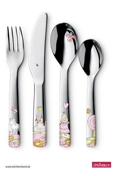 WMF Princess Anneli Çocuk Çatal&Kaşık&Bıçak Seti 4 Parça
