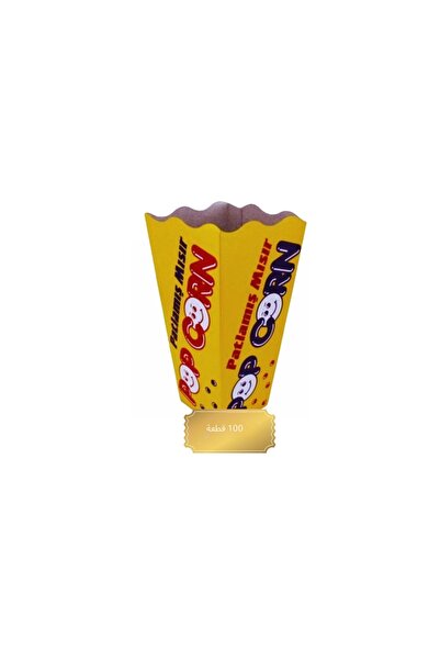 Festiva Popcorn Box Yellow 100 Pieces