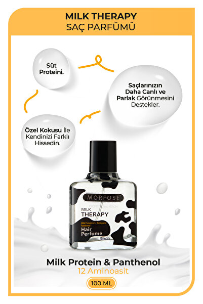 Morfose Milk Therapy Saç Parfümü 100 ml + Milk Therapy Fön Sütü 240 ml