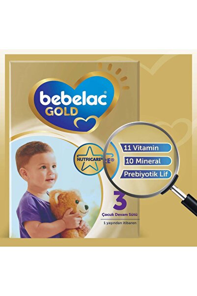 Bebelac Gold 3 Devam Sütü 1 Yaş+ 800 Gr x 3 Adet 2400 Gr