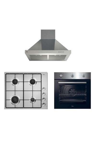 Hoover 3'lü Inox Ankastre Set (HON602X-TN Fırın-HHW6LMX/TK Ocak-HCH6MXTK Davlumbaz)