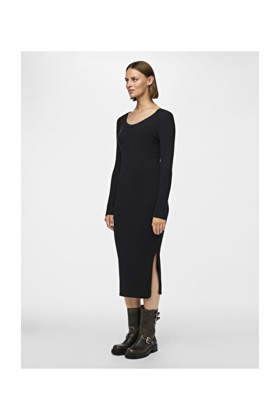 PIECES Pcmira Ls Midi Knit Dress Noos Bc