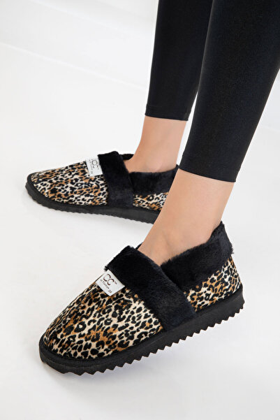 SOHO Leopard-Black Women's Home Boots 20073