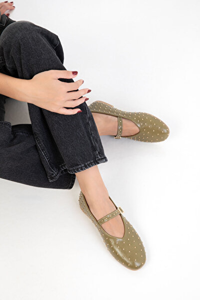 SOHO Green Women's Ballerina Flats 20919