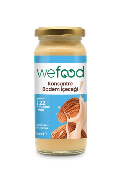Wefood Konsantre Badem İçeceği (%100 Badem) 220 gr