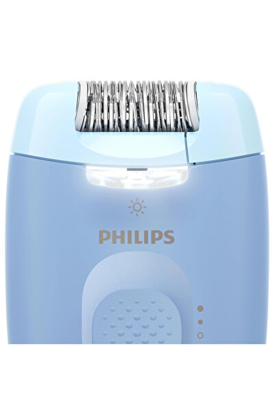 Philips PHILIPS epilátor série 4000 BRE247/00, 2 rýchlosti, umývateľná hlavica, 4 príslušenstvo, LED, modrý