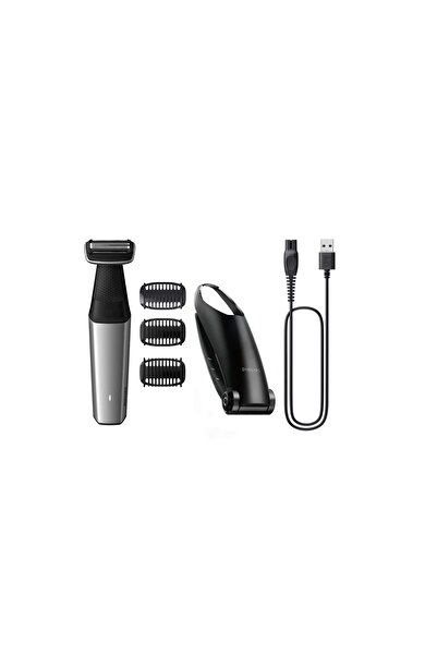 Philips PHILIPS Series 5000 body trimmer/shaver BG5021/15, 3 bidirectional combs (2,3,5 mm), 60 min