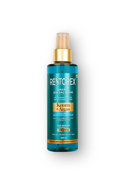 Restorex Keratin & Argan Repair Liquid Hair Care Cream 200 ml - Damaged and Damaged Hair