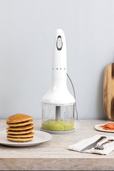 SMEG 50's Style Beyaz El Blender Seti hbf03wheu