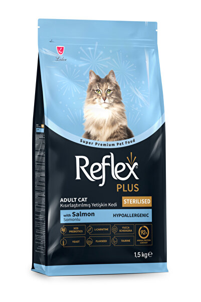 Reflex Plus Hipoalerjenik Kısırlaştırılmış / Sterilised Somonlu Yetişkin Kedi Maması 1,5 kg