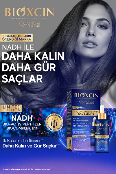 Bioxcin Quantum Premium Dökülme Karşıtı Saç Serumu 100 Ml - Nadh, Ltd Edition, Hacim, Dolgunluk