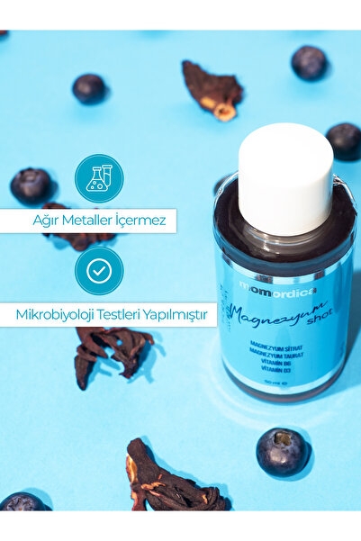MOMORDİCA Magnezyum Shot (Sitrat, Taurat, B6 Vitamini, D3 Vitamini) - 10 Adet