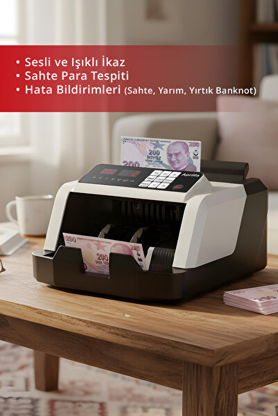 Aprilla Abc-8810 Otomatik Para Sayma Makinesi – 1000 Adet/Dakika