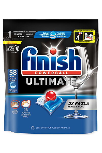 Finish Ultimate 58 Kapsül Bulaşık Makinası Deterjanı