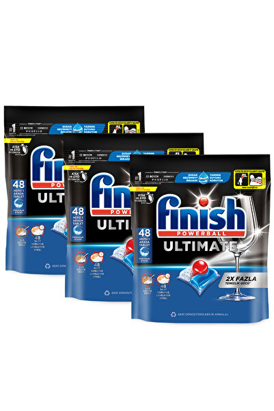 Finish Quantum Ultimate Bulaşık Makinesi Deterjanı  Kapsül Tablet 144 Adet (48 x 3'lü)
