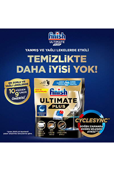 Finish Ultimate Plus 40 Kapsül Bulaşık Makinesi Deterjanı Tableti