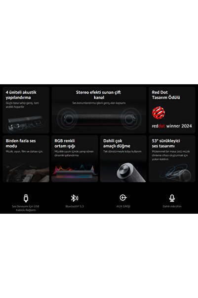 Xiaomi Desktop Speaker Dual-Channel Stereo QBH4276GL - Black