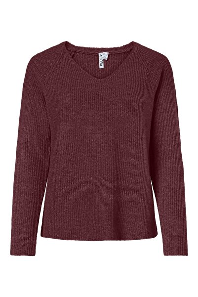 PIECES PCELLEN LS tricot cu decolteu în V NOOS BC