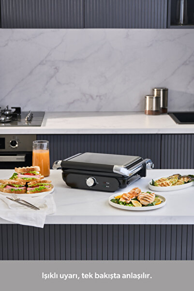 HOMEND Grilliant 1366h Çıkarılabilir Plakalı Tost Ve Izgara Makinesi