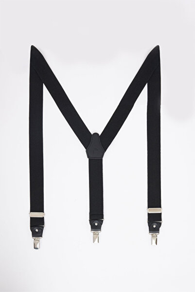 Tudors Erkek Siyah Pantolon Askısı