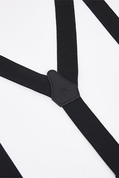 Tudors Erkek Siyah Pantolon Askısı