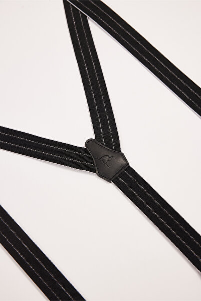 Tudors Erkek Siyah Pantolon Askısı