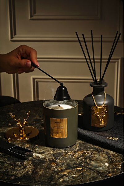 Karaca Signature Collection Reed Mum ve Oda Kokusu Seti  / Mum Söndürme Aparatı Hediyeli Italian Fig
