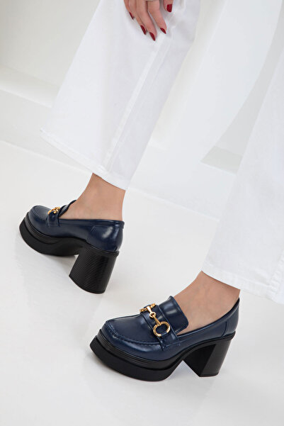 SOHO Lacivert Kadın Loafer Ayakkabı 20951