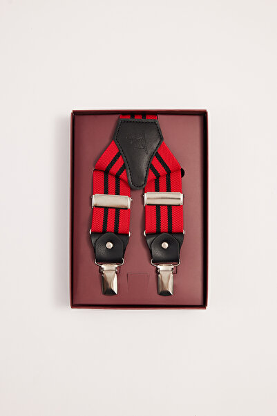 Tudors Erkek Bordo Pantolon Askısı
