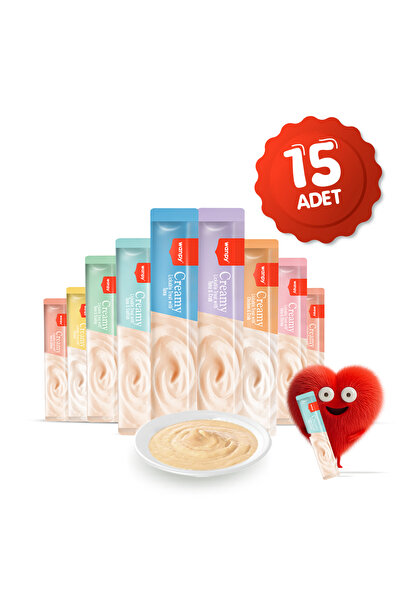 Wanpy Krema Kedi Ödül Maması 14gr (15 Adet) (Karışık Çeşitli)