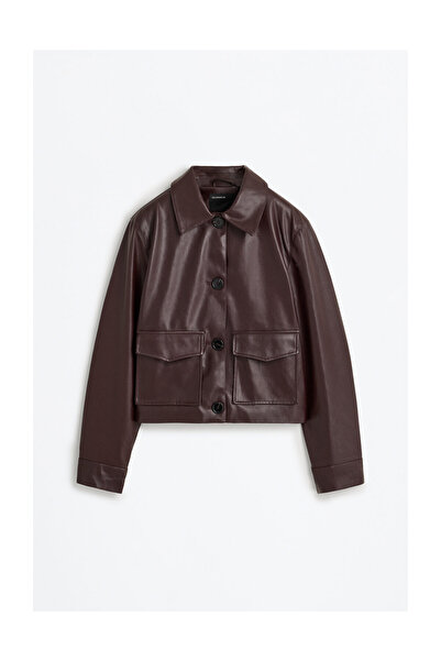 LEFTIES Dámská bunda s koženým efektem