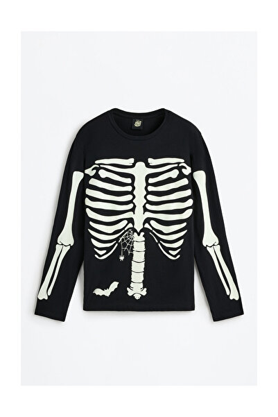 LEFTIES Pánské rodinné pyžamo s motivem kostry