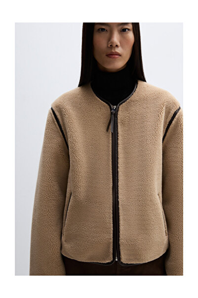 LEFTIES Γυναικείο μπουφάν από ψεύτικο δέρμα προβάτου