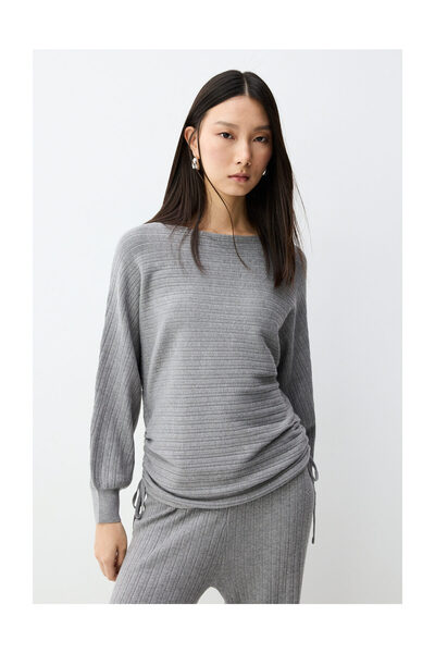 LEFTIES Damen-Strickpullover mit Fledermausärmeln