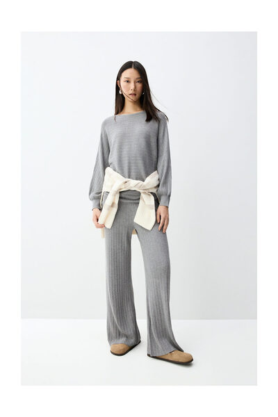 LEFTIES Damen-Strickpullover mit Fledermausärmeln