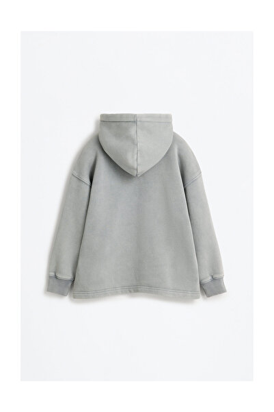 LEFTIES Kinder-Sweatshirt mit Used-Look und Aufnäher