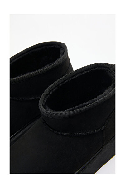 LEFTIES Platformní kotníkové boty s umělou kožešinou