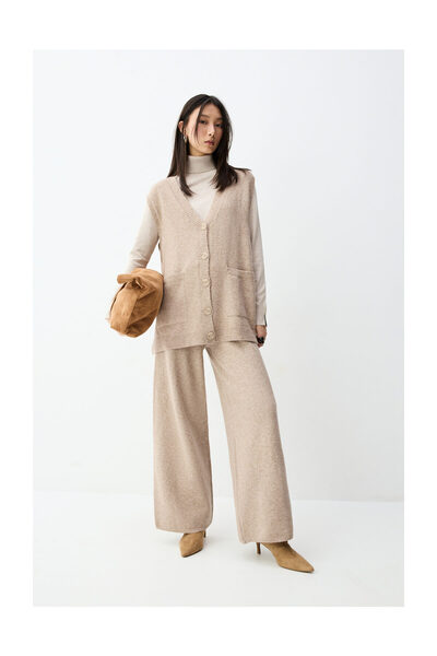 LEFTIES Női kötött culottes nadrág