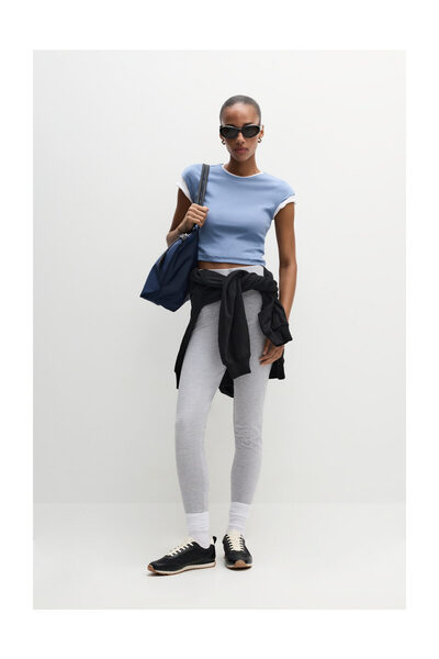 LEFTIES Women's Basic Ribbed Leggings