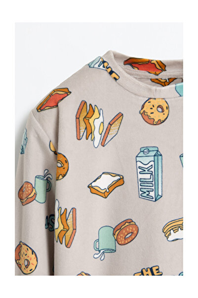 LEFTIES Gyerekek velúr hosszú pizsamák