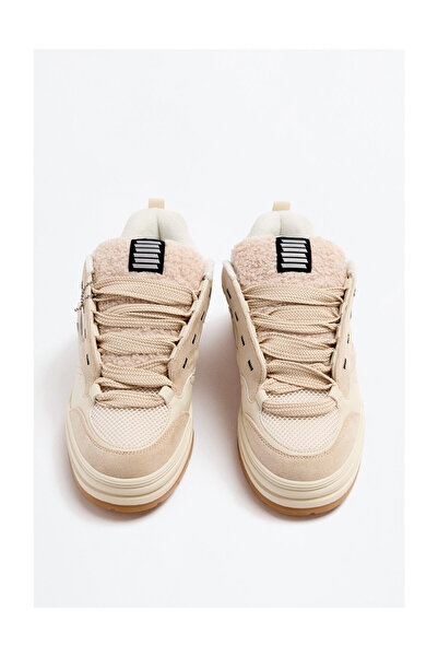 LEFTIES Robustní skate tenisky s beránkem a klíčenkou