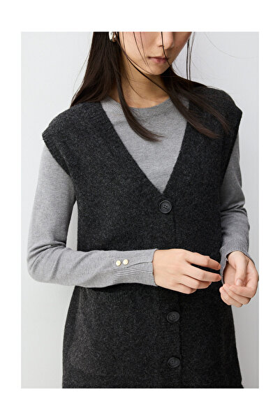 LEFTIES Dámská dlouhá pletená vesta