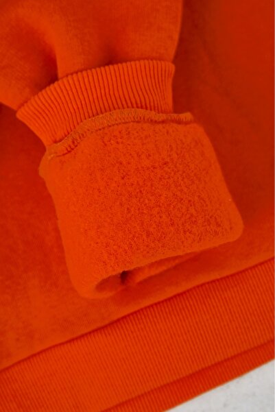 TRENDYOLKIDS Καφέ βαμβακερό απλό χοντρό/με φλις εσωτερικά πλεκτό κοριτσίστικο πλεκτό σετ με υπερμεγέθη πλεκτό κάτω μέρος - επάνω μέρος TKDAW26AU00020