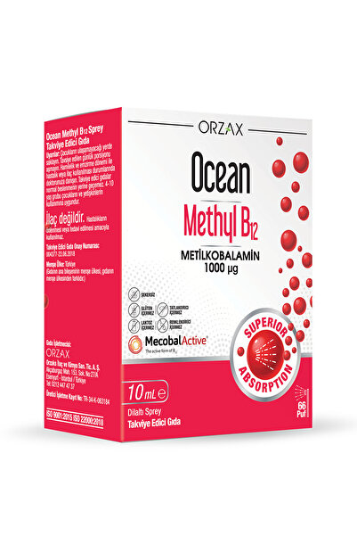 Ocean Methyl B12 1000mcg 10ml Sprey