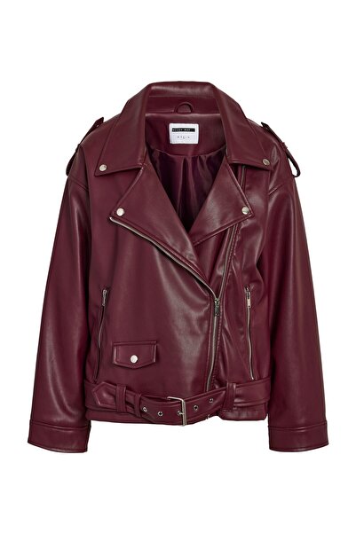 Noisy May NMESTA PAULINA PU L/S BIKER JACKET - Motorkářská bunda z PU kůže