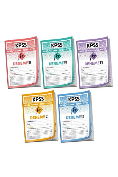 KR Akademi Yayınları 2026 KPSS Lisans Genel Yetenek Genel Kültür 5li Deneme Paketi