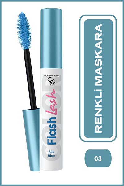 Golden Rose Flash Lash Mavi Mascara No:03 Gökyüzü Mavisi-9 ml